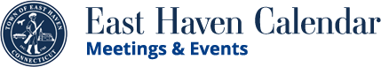 East Haven Calendar - Meetings &amp; Events