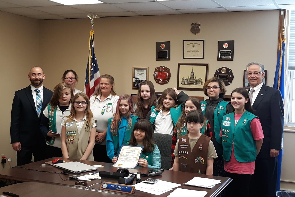 Proud of our Girl Scouts!