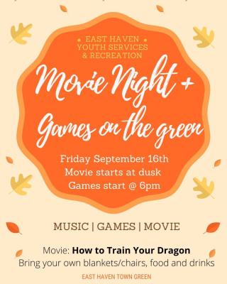Movie Night + Games on the green 