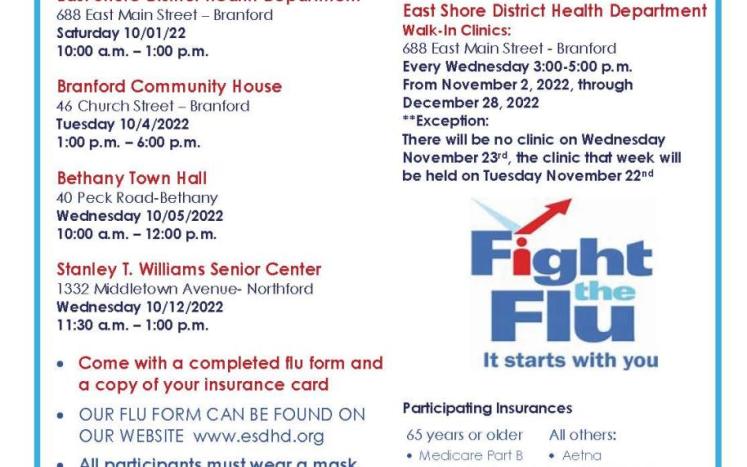 2022 Flu Clinics 