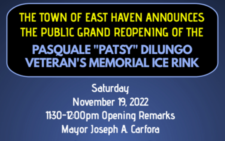 Reopening of the Veterans Memorial Ice Rink